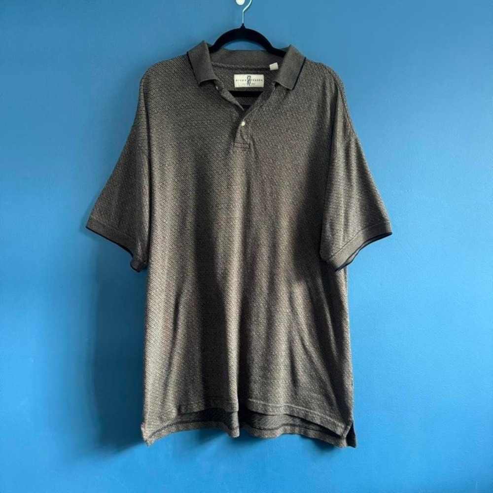 Vintage 90s Polo Men's Size XXL River Trader Retro Dad Classic Knit Preppy Indie